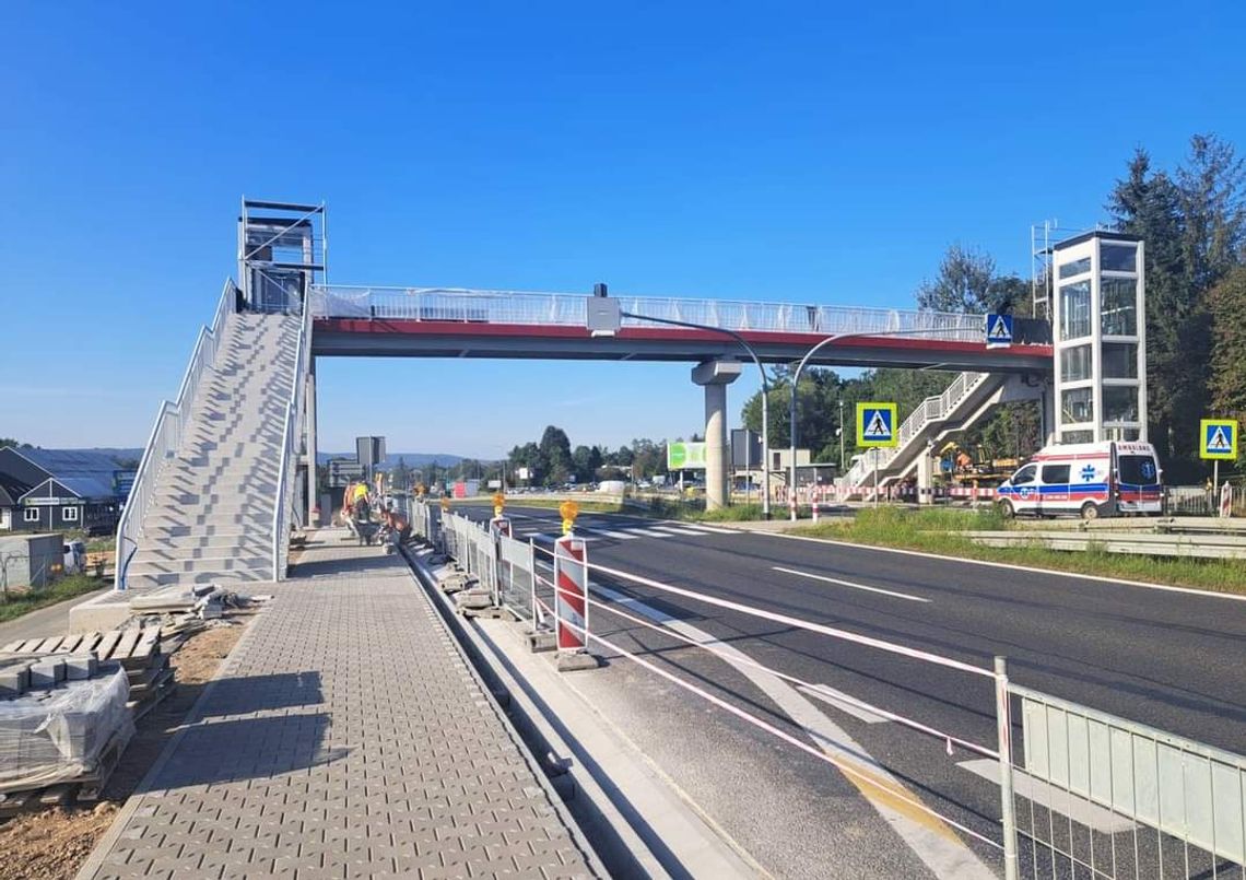 Nowa kładka nad Zakopianką w Głogoczowie gotowa jeszcze we wrześniu