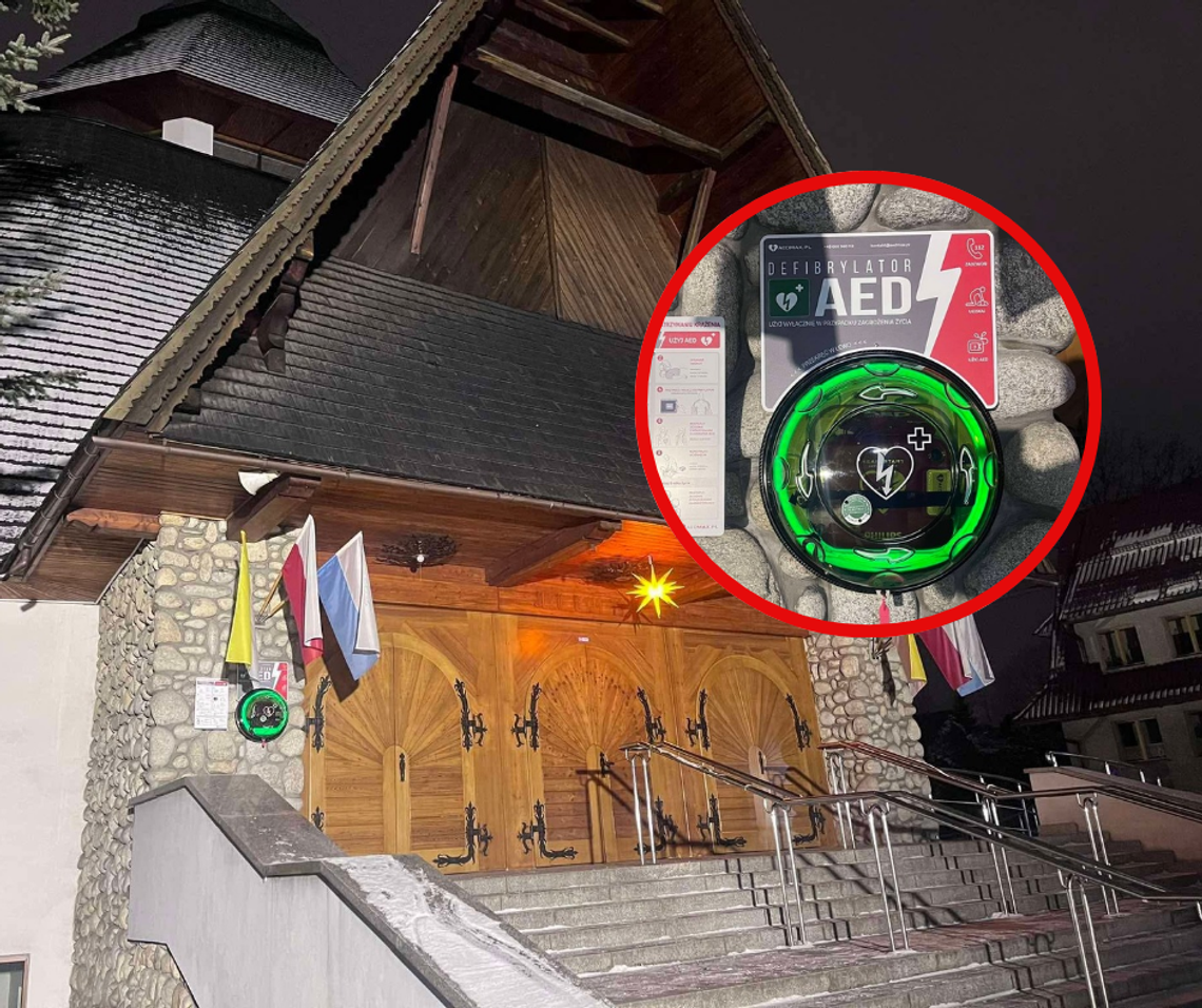 Chramcówki, Podhale, defibrylator, defibrylator na Chramcówkach, ratowanie życia, Zakopane, powiat tatrzański