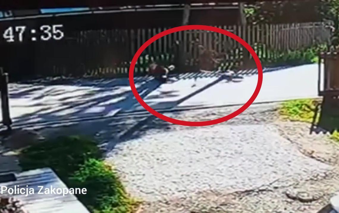 Biały Dunajec, wypadek na hulajnodze elektrycznej w Białym Dunajcu, wypadek na hulajnodze, hulajnoga elektryczna, Podhale, nagranie dramatycznego wypadku