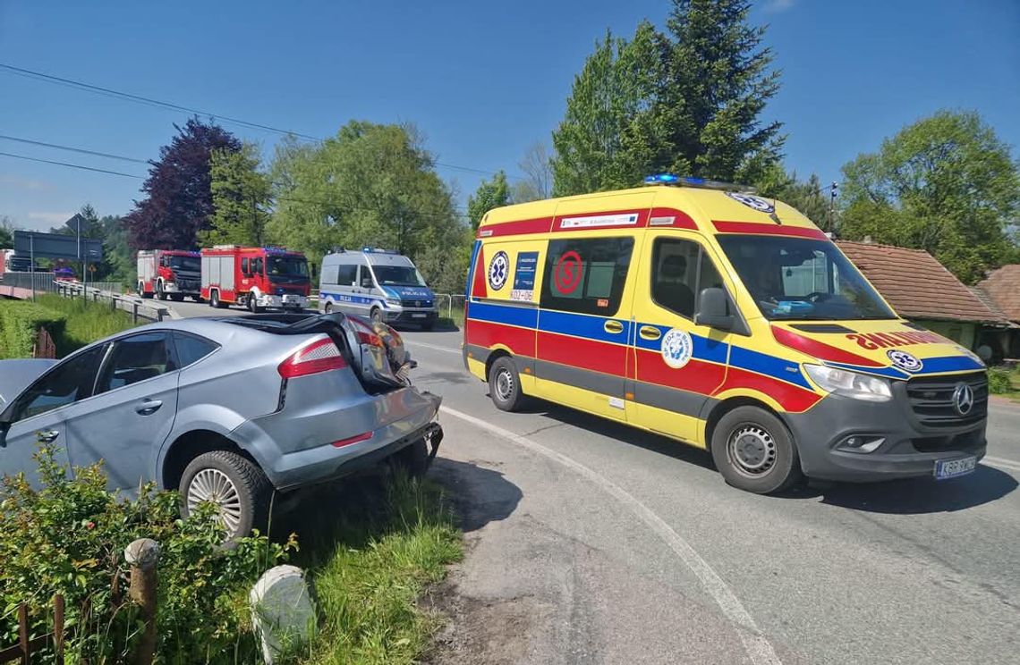 wypadek Nowy Wiśnicz, zderzenie DK75, skrzyżowanie niebezpieczne, wypadek dziecko Brzesko