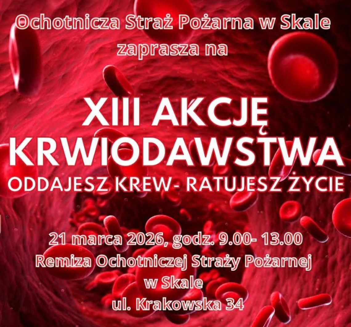 Akcja krwiodawstwa, skała,  powiat krakowski, oddaj krew, akcja krwiodawstwa w skale, OSP skała