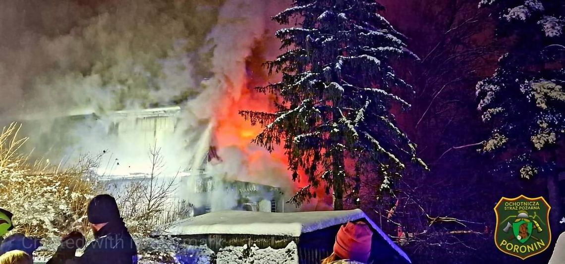 Ogromny pożar drewnianego budynku na Bulwarach Słowackiego (ZDJĘCIA)