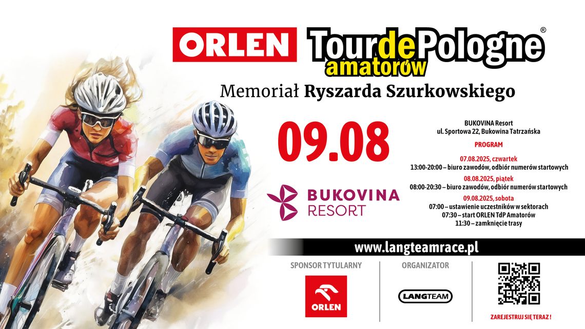 ORLEN Tour de Pologne Amatorów w Bukowinie Tatrzańskiej już 9 sierpnia
