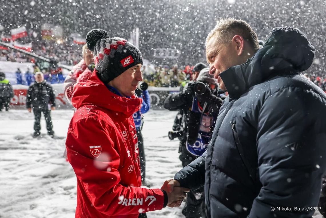Kamil Stoch, pożegnanie Kamila Stocha na wielkiej krokwi, Zakopane, puchar świata w Zakopanem, skoki narciarskie, prezydent RP Karol Nawrocki