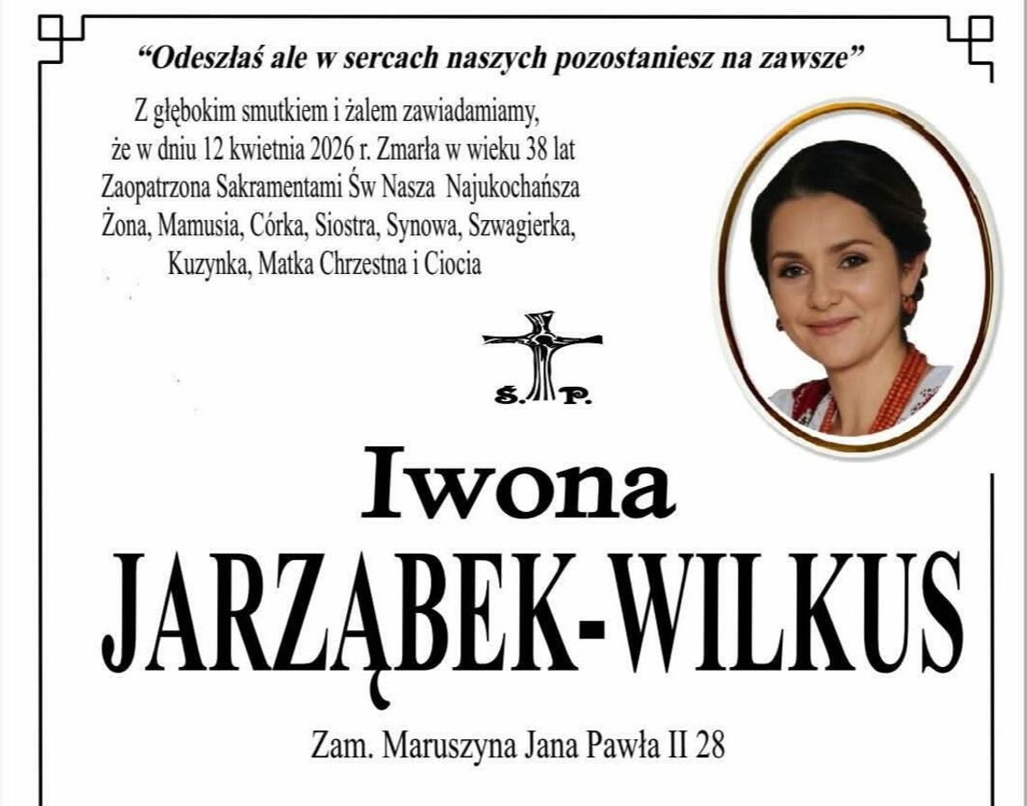 Ostatnia droga dyrektor z Sierockiego. Podhale żegna Iwonę Jarząbek-Wilkus Ostatnia droga dyrektor z Sierockiego. Podhale żegna Iwonę Jarząbek-Wilkus