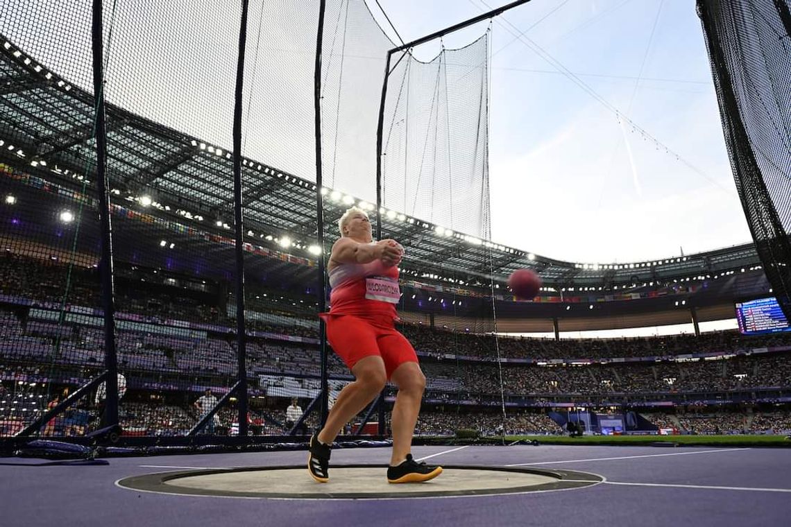 Na zdjęciu Anita Włodarczyk, czwarta zawodniczka Igrzysk Olimpijskich w Paryżu