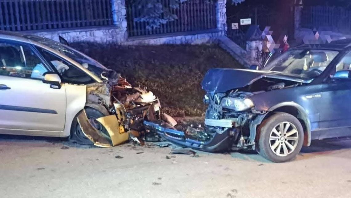 wypadek w Leśnicy, Leśnica, powiat tatrzański, wypadek drogowy, pijany kierowca, gmina Bukowina Tatrzańska, Podhale