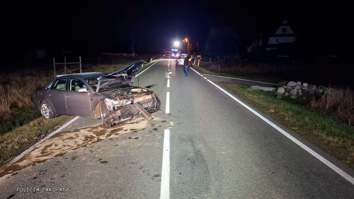 Pijany kierowca spowodował groźny wypadek w Jurgowie