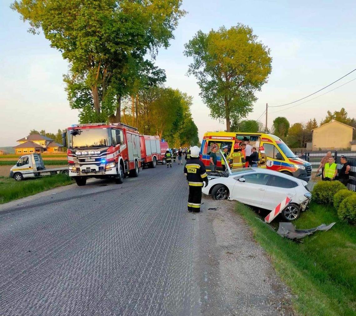 Na zdjęciu miejsce wypadku, do którego doszło na terenie Witowic