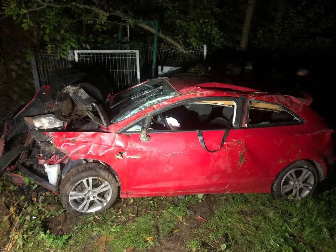 Tylmanowa, pijany kierowca, pijany kierowca wjechał do rowu, powiat nowotarski, gmina Ochotnica Dolna, dwa promile alkoholu