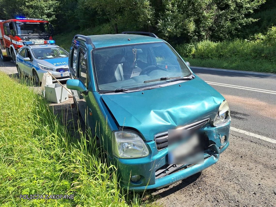pijany kierowca zakopianka, 4 promile w wydychanym powietrzu, kolizja białym dunajcu, sądowy zakaz prowadzenia pojazdów, jazda po pijanemu