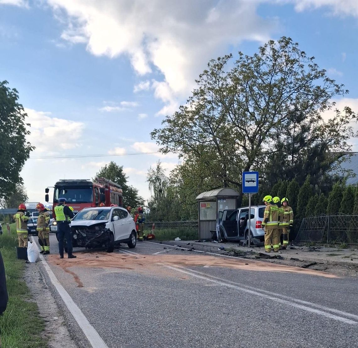 Małopolska, nowe Brzesko, Proszowice, wypadek, wypadek na drodze wojewódzkiej, wypadek w powiecie proszowickim, powiat krakowski