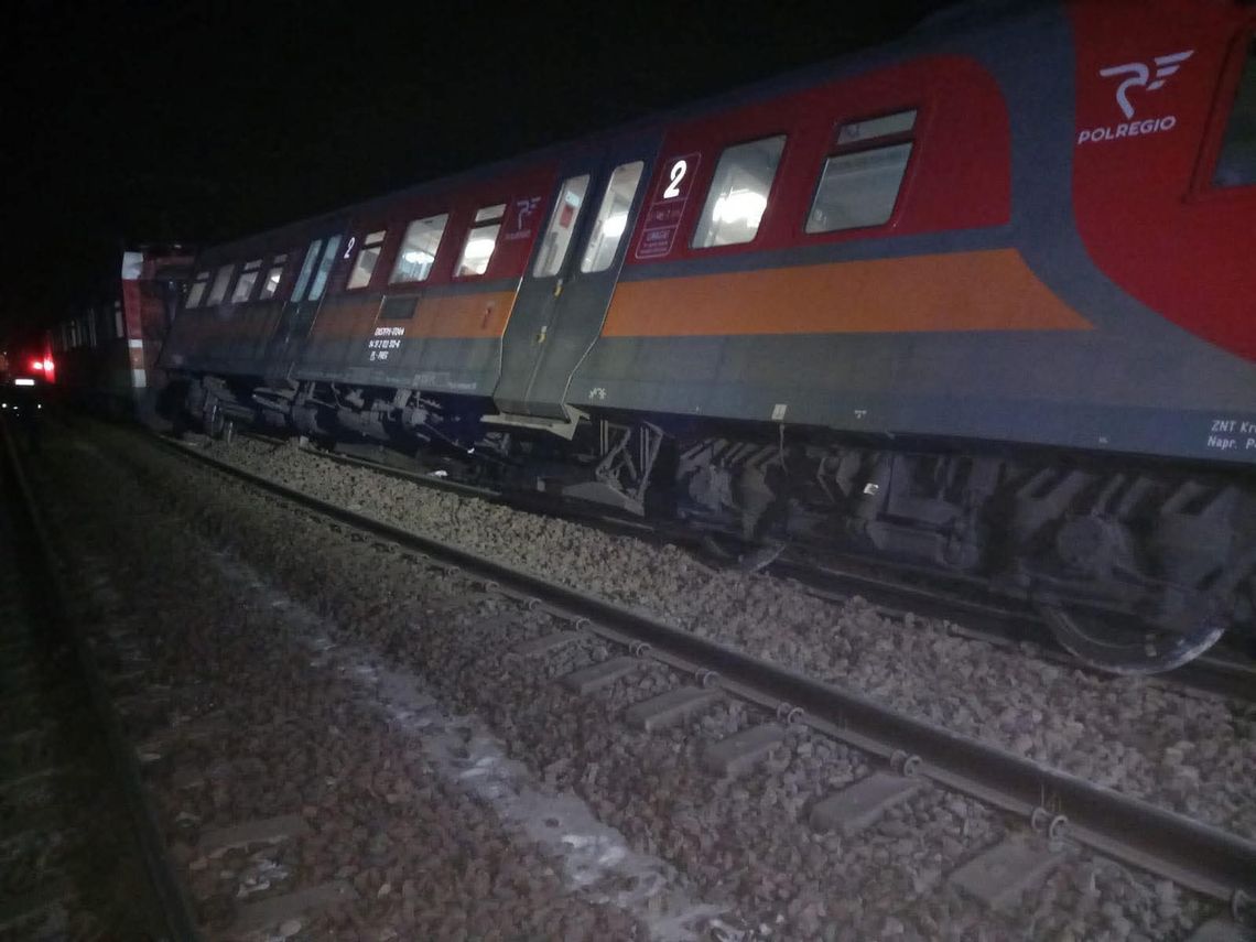 Smroków, wykolejenie pociągu, pociąg wykoleił się w miejscowości Smroków