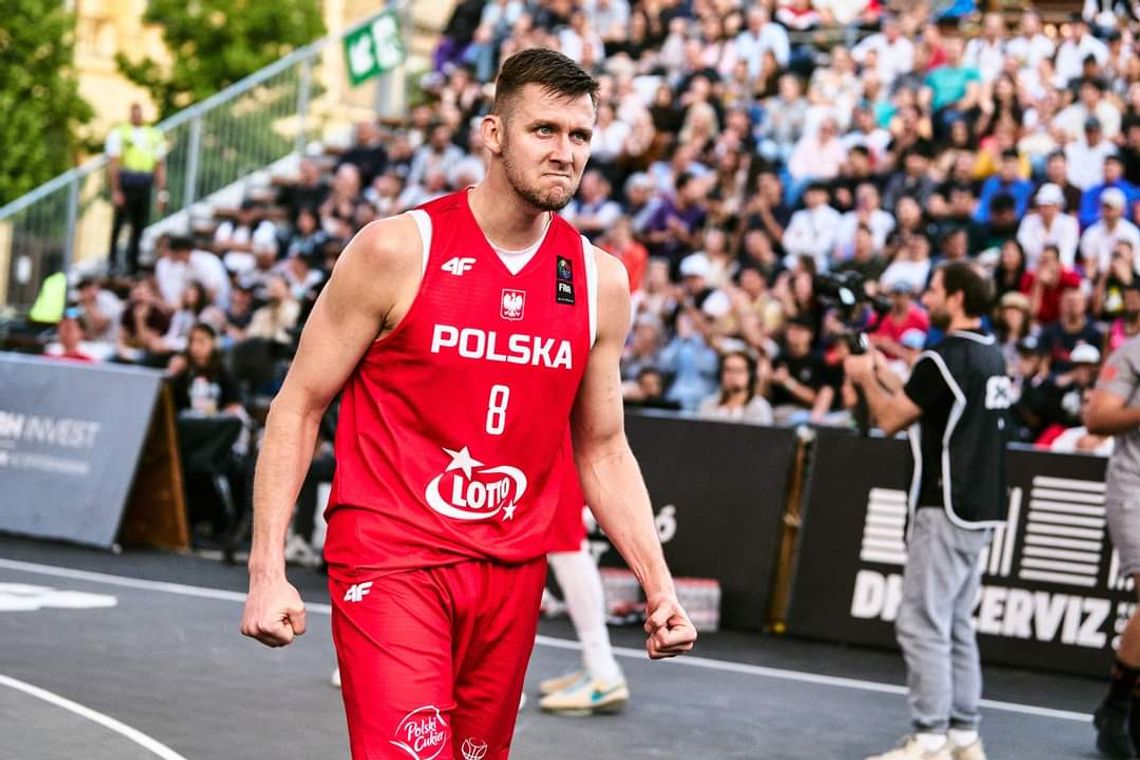 Na zdjęciu reprezentant Polski w koszykówce 3x3