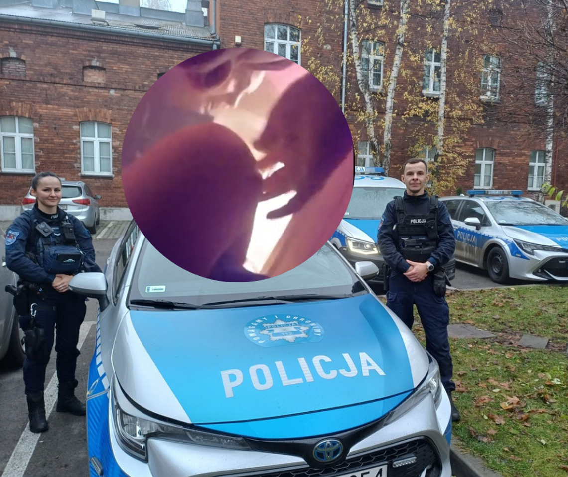 Kraków, pożar mieszkania w Krakowie, bohaterska postawa policjantów z Krakowa, akcja ratunkowa w Krakowie