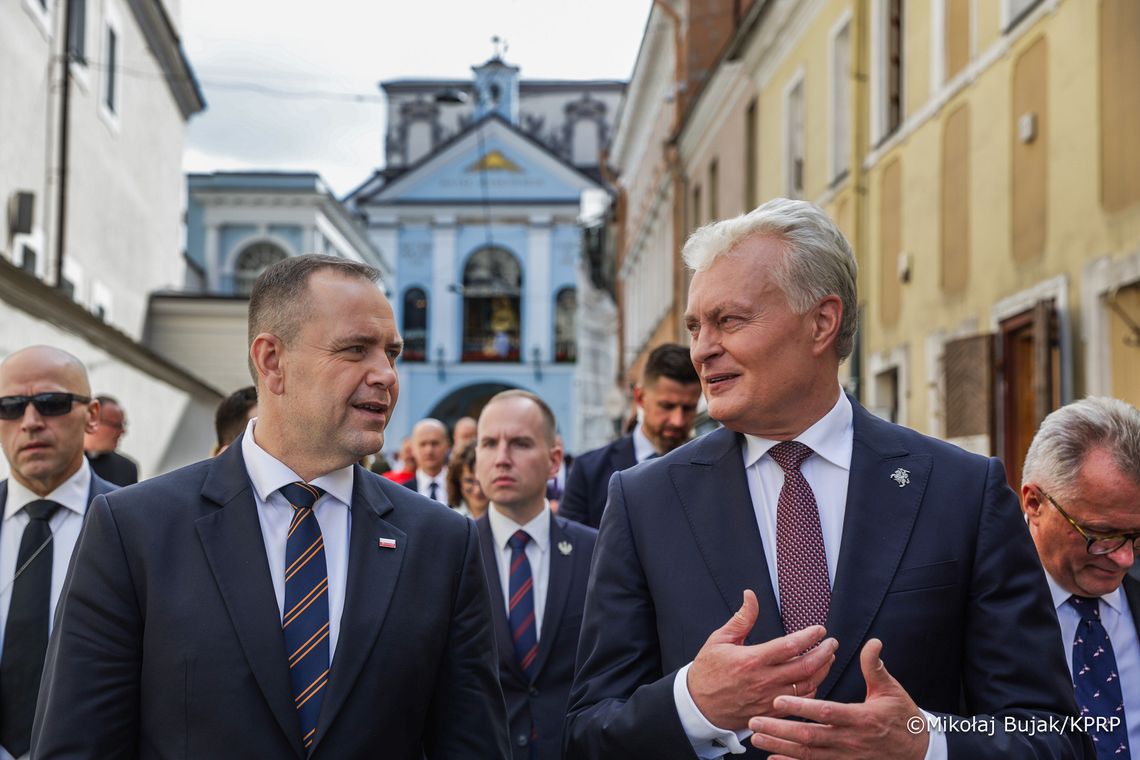 Prezydent Litwy, Karol Nawrocki, prezydent RP Karol Nawrocki, wizyta Karolina Nawrockiego na Litwie, Wilno, Ostra Brama
