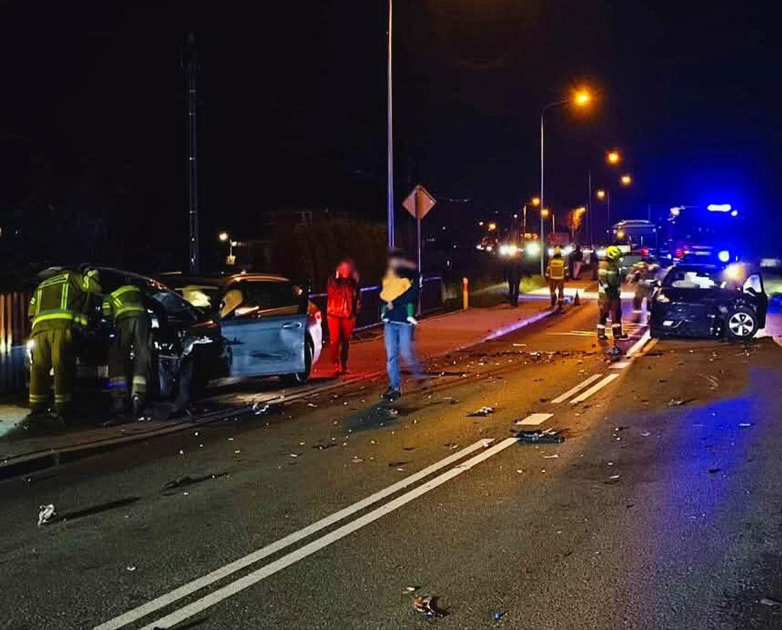 Koniówka, Podhale, gmina Czarny Dunajec, karambol drogowy, wypadek drogowy, zderzenie czterech samochodów, na sygnale