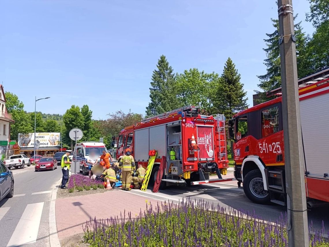 Potrącenie pieszej Zakopane, Wypadek Zakopane, Mandat potrącenie pieszej, Bezpieczeństwo pieszych Zakopane, Przejście dla pieszych Zakopane
