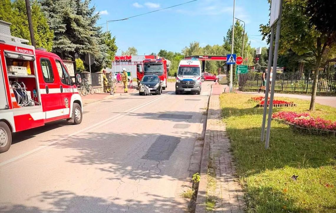 Potrącenie pieszego w Bukownie. Droga została zablokowana Potrącenie pieszego w Bukownie. Droga została zablokowana