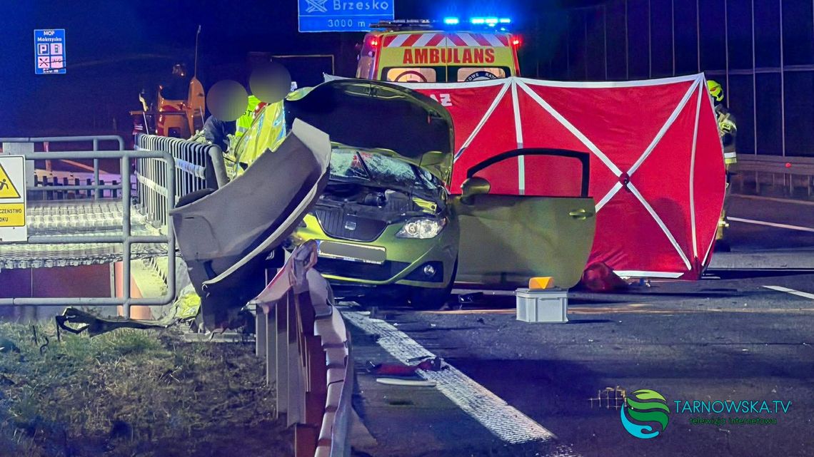Brzesko, Tarnów, wypadek na autostradzie a4, autostrada a4, wypadek w powiecie brzeskim, wypadek na autostradzie a4 w powiecie brzeskim, na sygnale, akcja ratunkowa, akcja służb