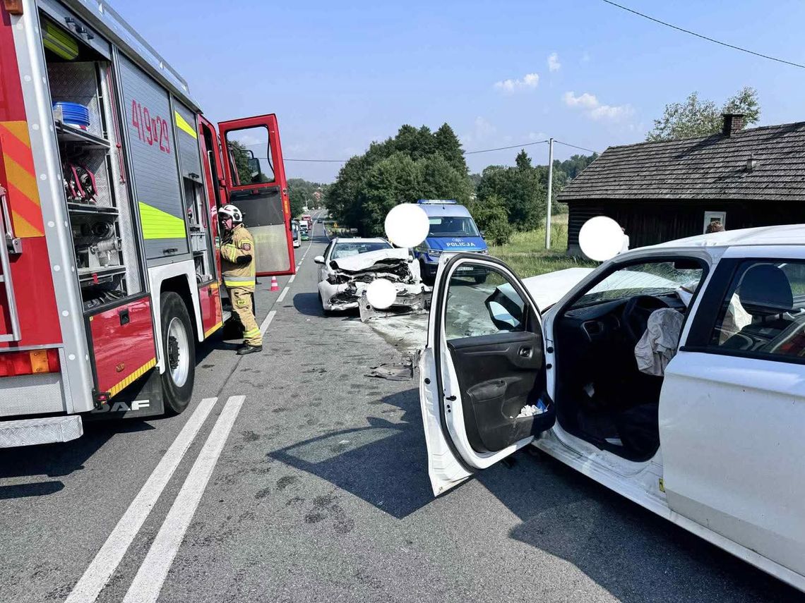 wypadek Tymowa, wypadek DK75, czołowe zderzenie, wypadek 2025, Tymowa wypadek, DK75 zablokowana, ranni, wypadek Brzesko, utrudnienia w ruchu, wypadek samochodowy