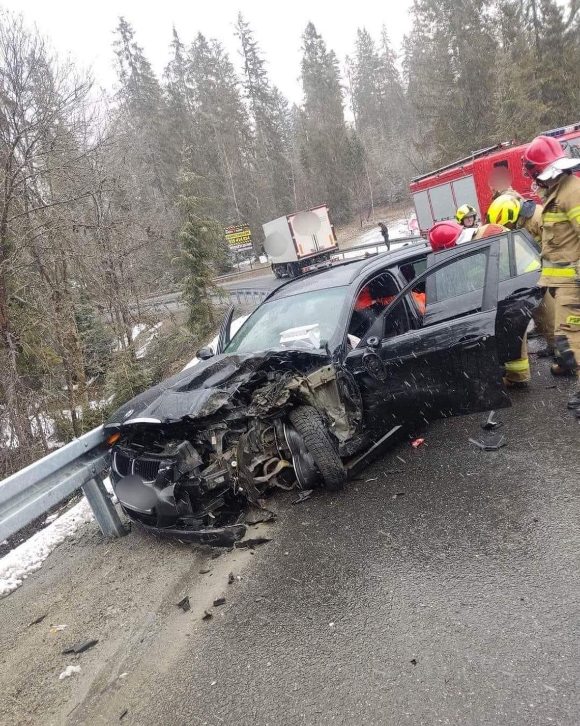 Poważny wypadek w Bielance. Jedna osoba poszkodowana (ZDJĘCIA)