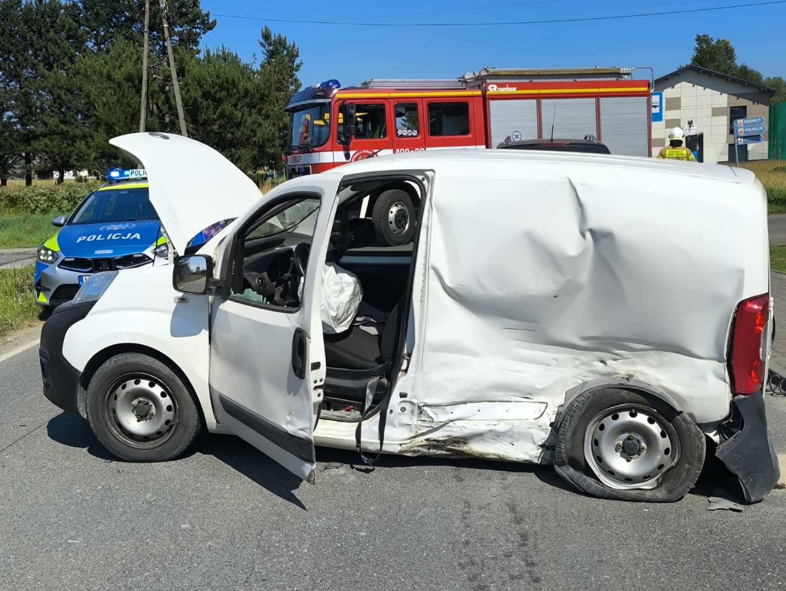 wypadek Łąkta Dolna, zderzenie samochodów Łąkta Dolna, wypadek Trzciana, poszkodowani wypadek Łąkta Dolna, straż pożarna Łąkta Dolna