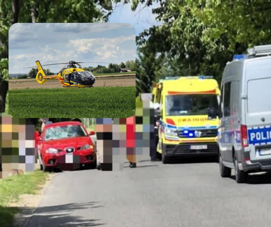wypadek Miłocice, Miłocice wypadek, zderzenie Miłocice, potrącenie hulajnogi Miłocice, wypadek samochodowy Miłocice