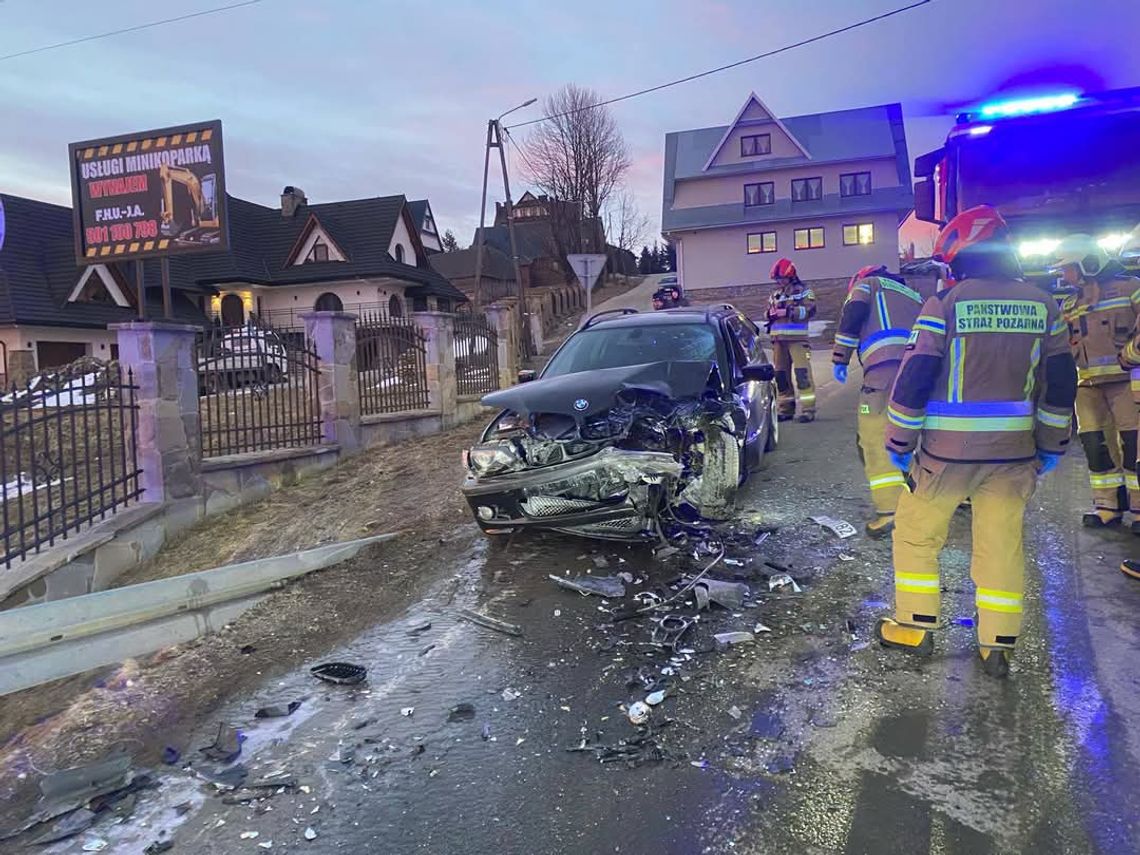 Poważny wypadek w Sierockiem. Dwie osoby poszkodowane, sprawca ukarany [FOTO]