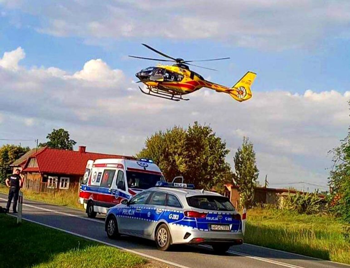 Śmigłowiec LPR brał udział w akcji ratunkowej na terenie Woli Batorskiej