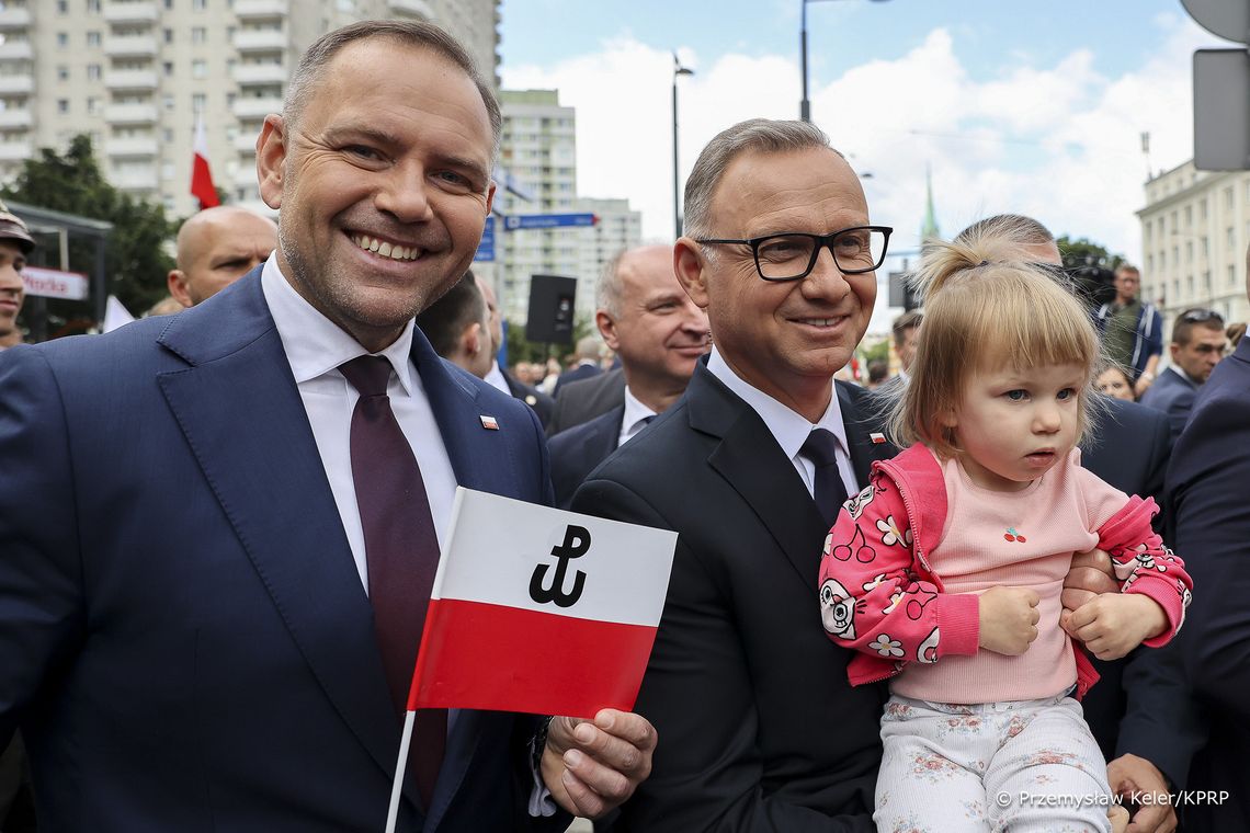 81 rocznica wybuchu Powstania Warszawskiego, Andrzej Duda, Prezydent RP, Karol Nawrocki, Godzina W
