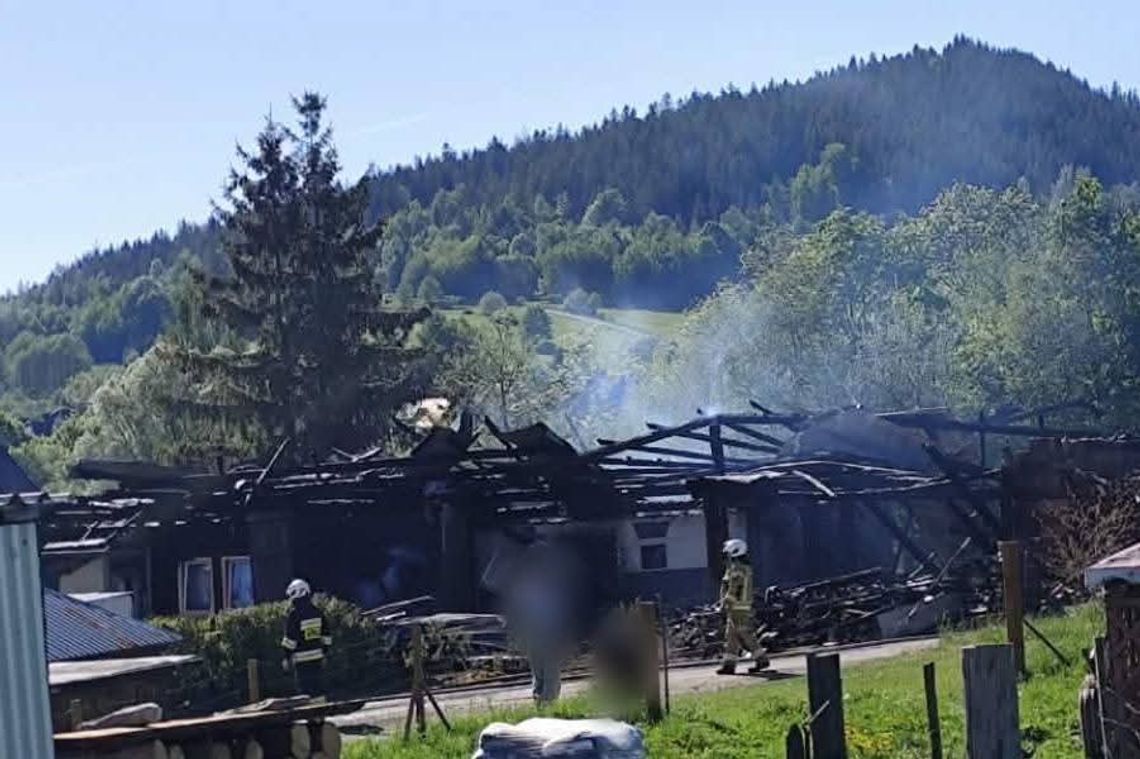Lipnica Wielka, Orawa, powiat nowotarski, pożar w Lipnicy Wielkiej, na sygnale, akcja gaśnicza, akcja gaśnicza na Orawie