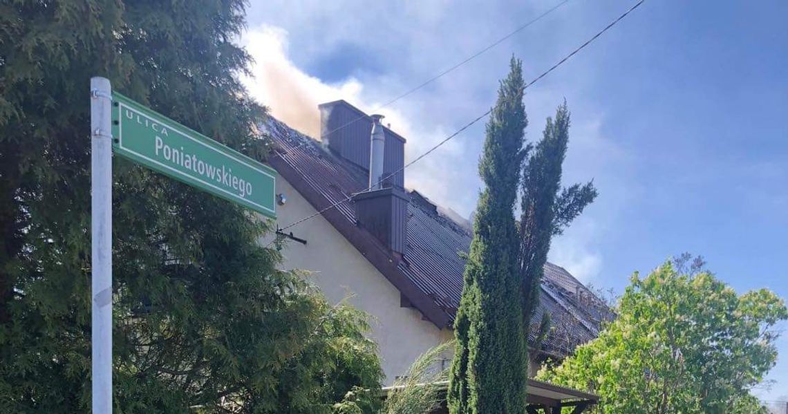 Pożar budynku mieszkalnego na ulicy Poniatowskiego w Wieliczce [FOTO]