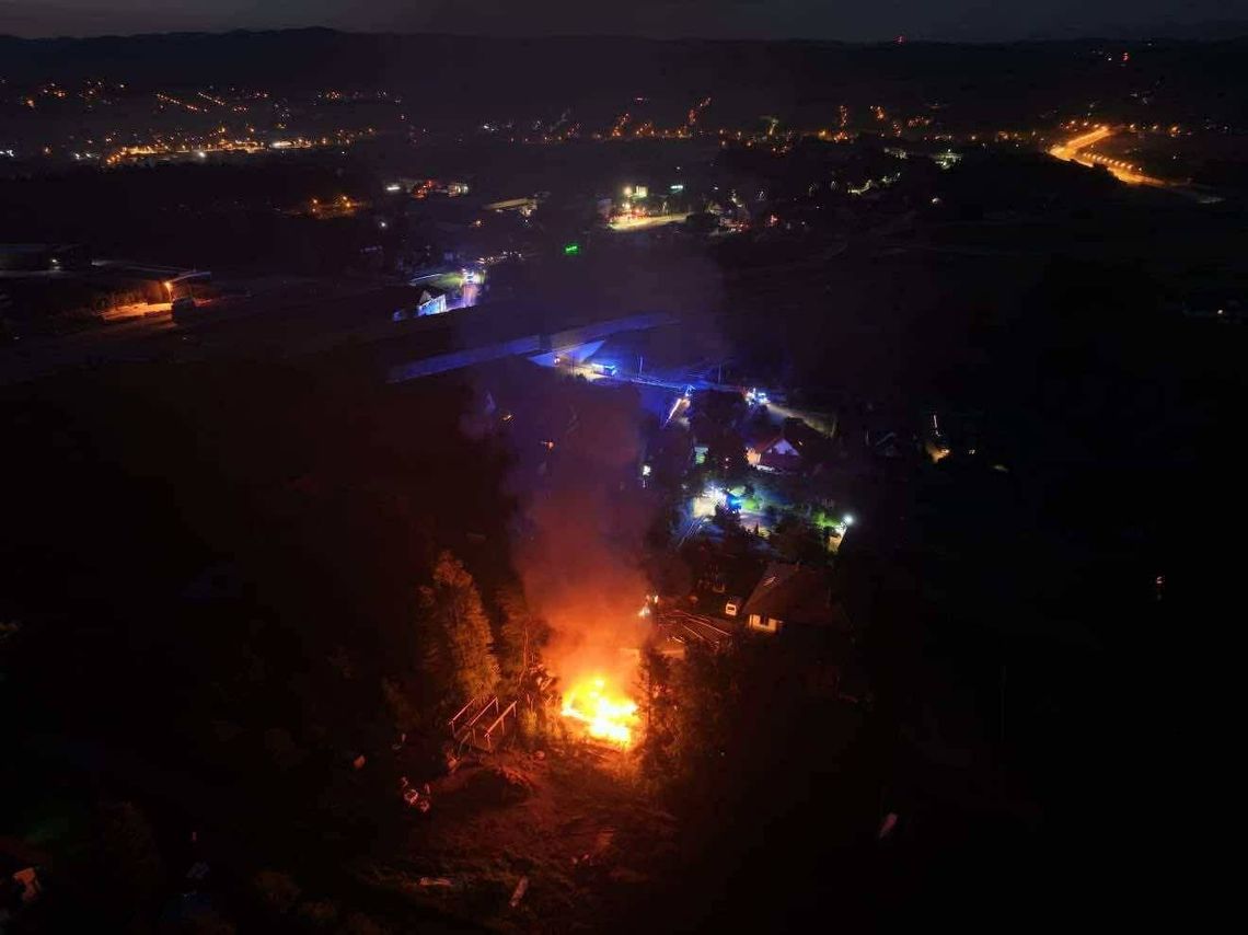 pożar Skawa, pożar Nowy Targ, straż pożarna Nowy Targ, pożar Małopolska, pożar Rabka-Zdrój.