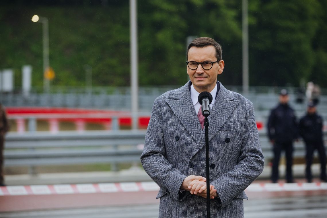 Premier Mateusz Morawiecki na otwarciu mostu w Tylmanowej [ZDJĘCIA]