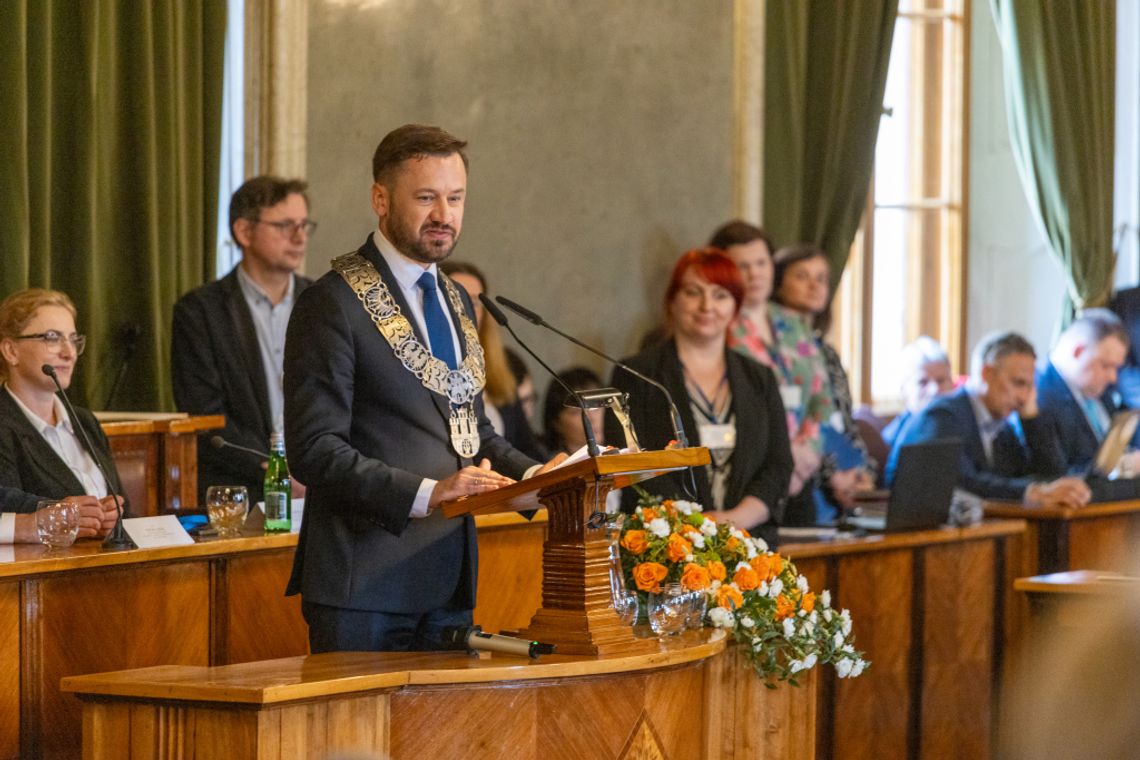Na zdjęciu nowy prezydent Krakowa Aleksander Miszalski