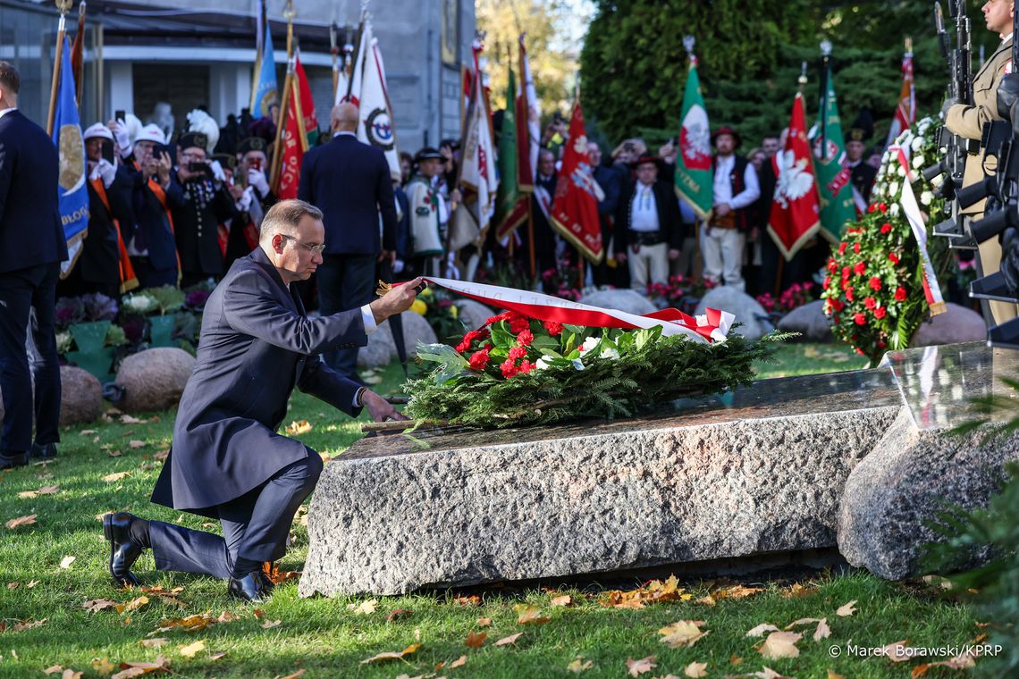 Prezydent Andrzej Duda: Dzięki wysiłkowi tamtego pokolenia, księdza Jerzego mamy dzisiaj wolną Polskę