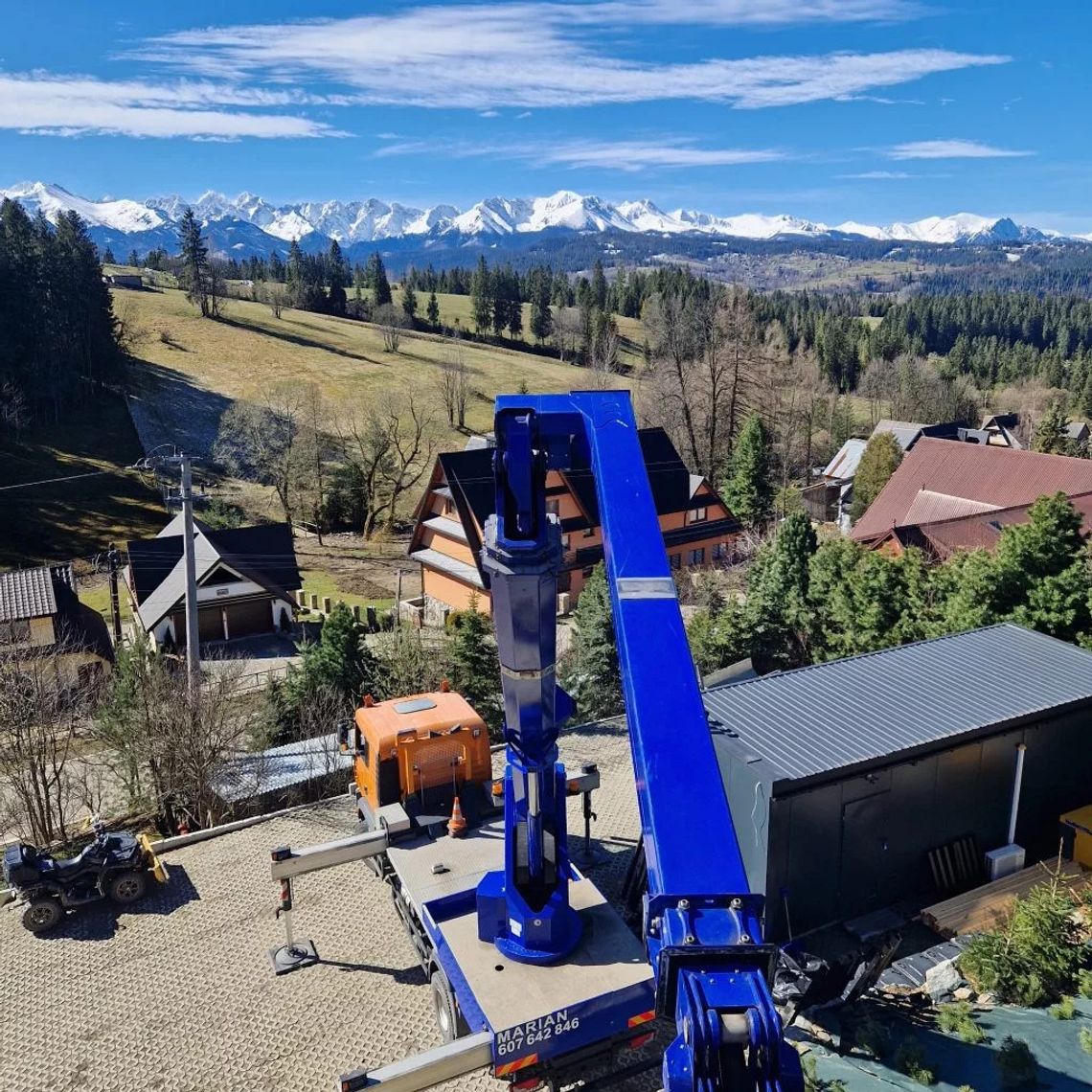Profesjonalne usługi dźwigowe i prace wysokościowe – dźwig Zakopane i podnośnik koszowy Zakopane