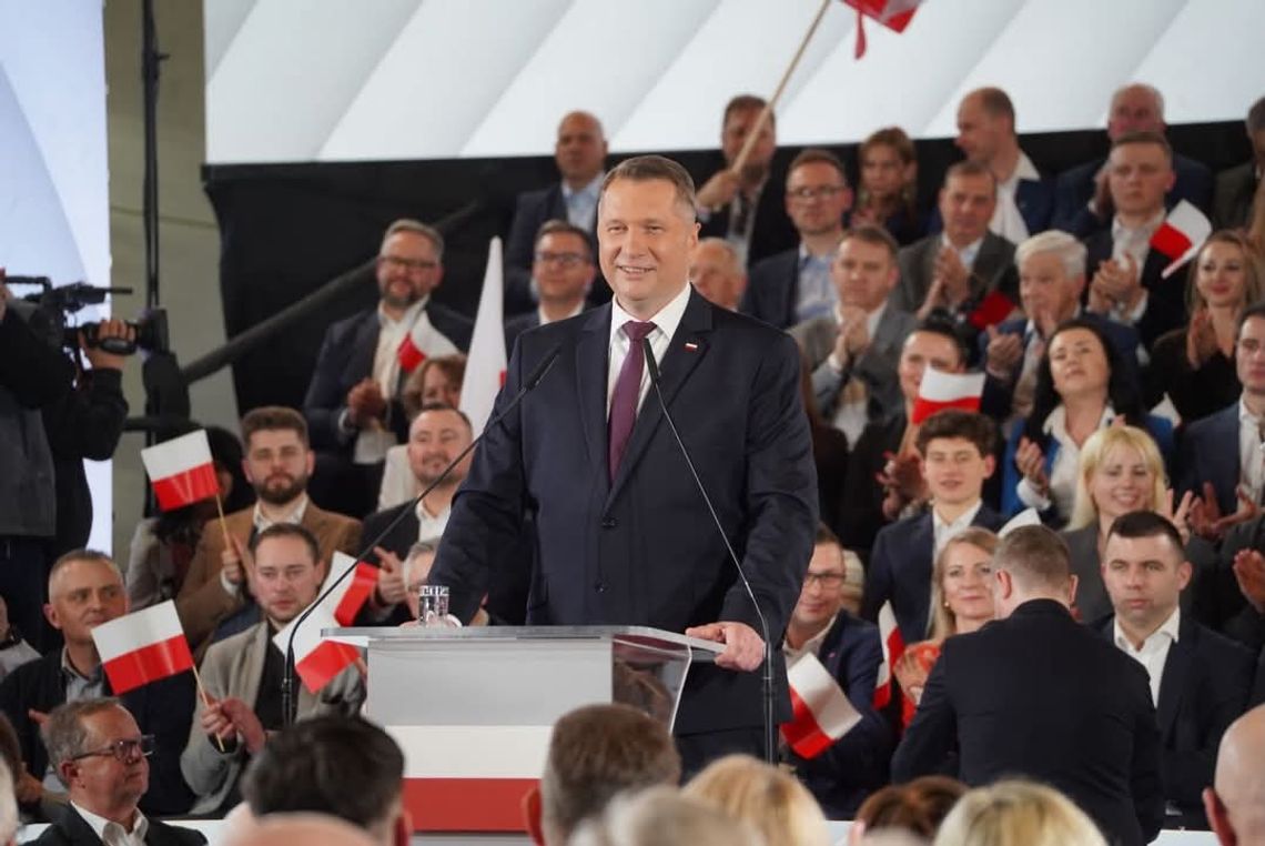 Przemysław czarnek, Jarosław Kaczyński, prawo i sprawiedliwość, PiS, konwencja PiS, sokół Kraków, sala sokoła w Krakowie