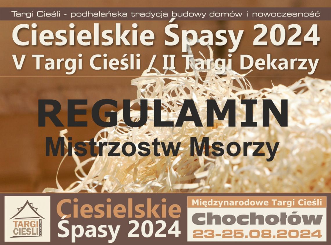 Na zdjęciu plakat promujący Targi Cieśli w Chochołowie