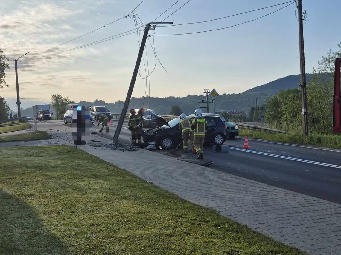 na sygnale, wypadek w Kalwarii Zebrzydowskiej, wypadek powiat wadowicki, wypadek na DK52, na sygnale
