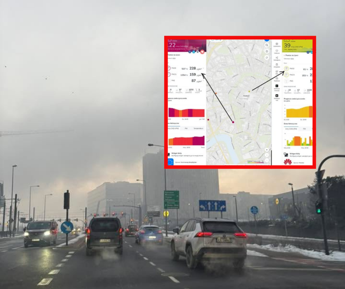SCT nie pomogło. Smog w Krakowie, ale nie na Rynku