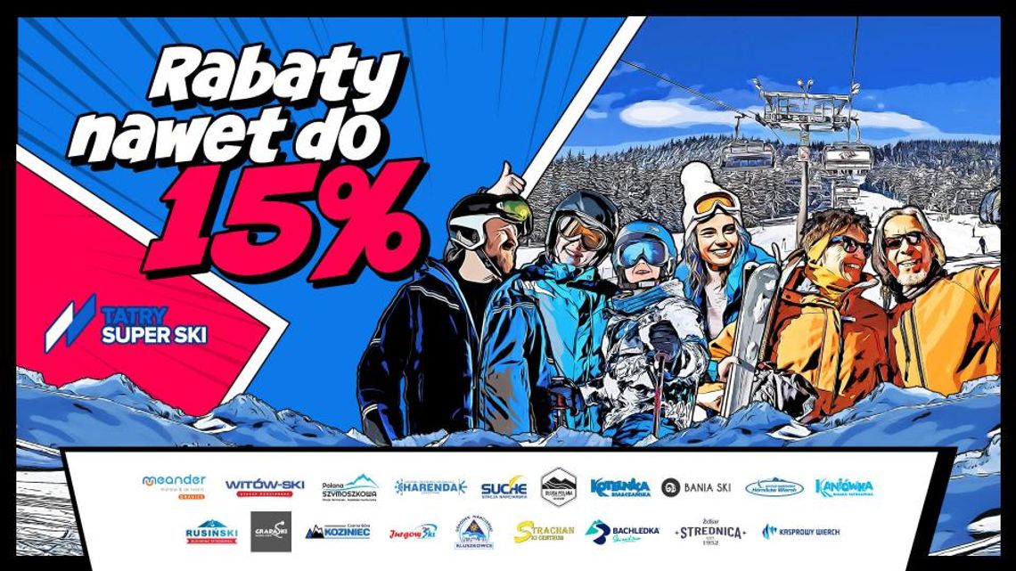 Skipass, Tatry Super Ski, promocja, zniżka, skipass na ośrodki narciarskie, ośrodki narciarskie w Tatrach