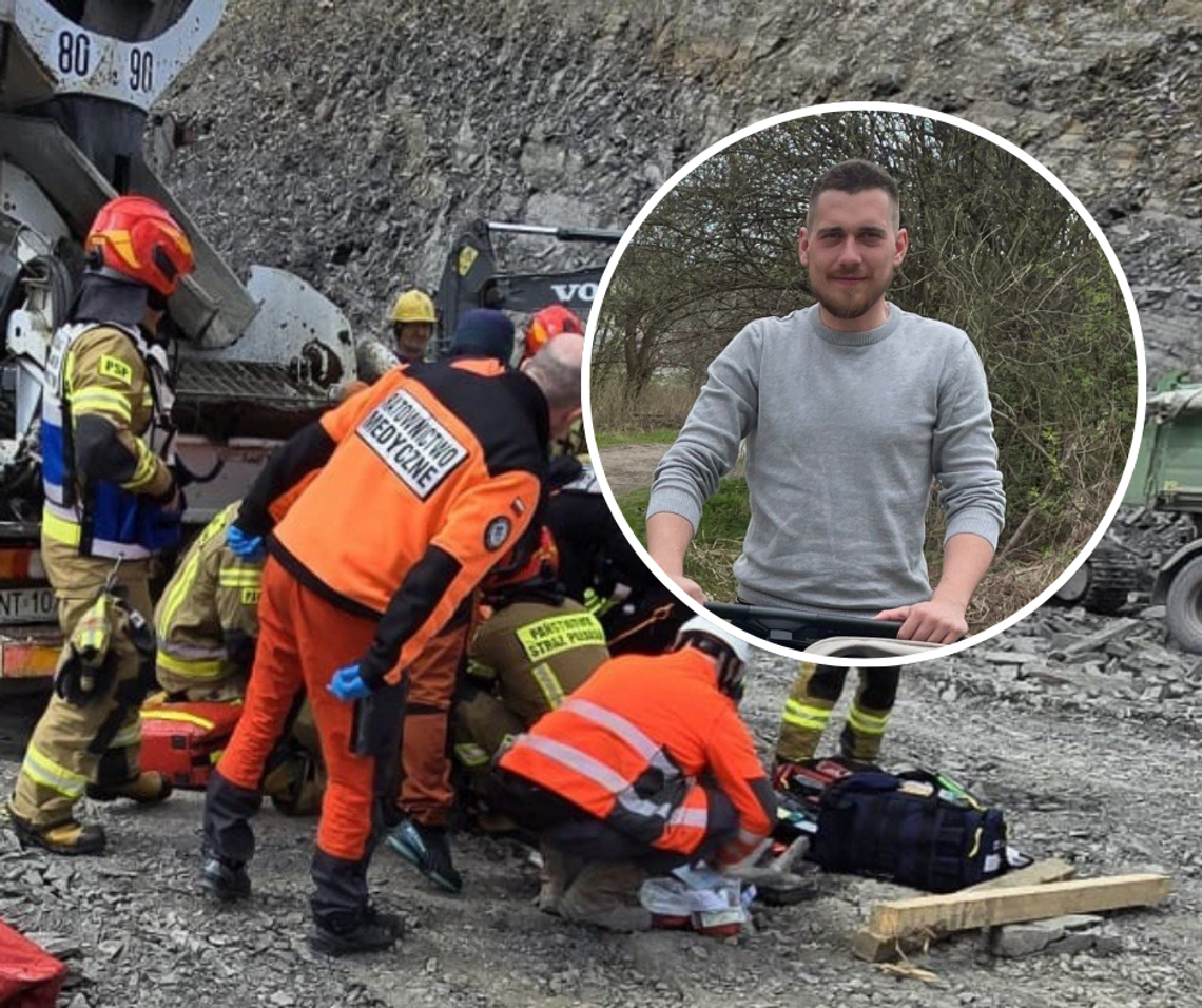 OSP Skawa, Zakopane, tragedia na budowie w Zakopanem, operator gruszki, strażak stracił nogę, amputacja nogi, tragedia na budowie