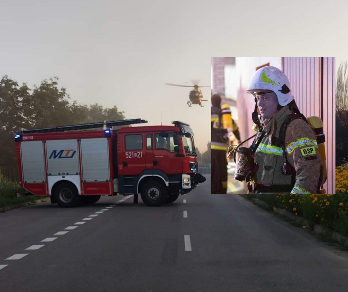 Strażak z OSP Klimontów bohaterem. Burmistrz Grzegorz Cichy dziękuje