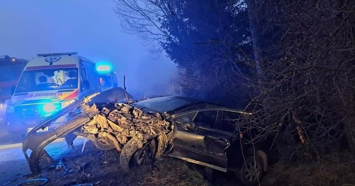 Strzeszyn. Koszmarny wypadek  i śmierć w powiecie gorlickim (ZDJĘCIA)