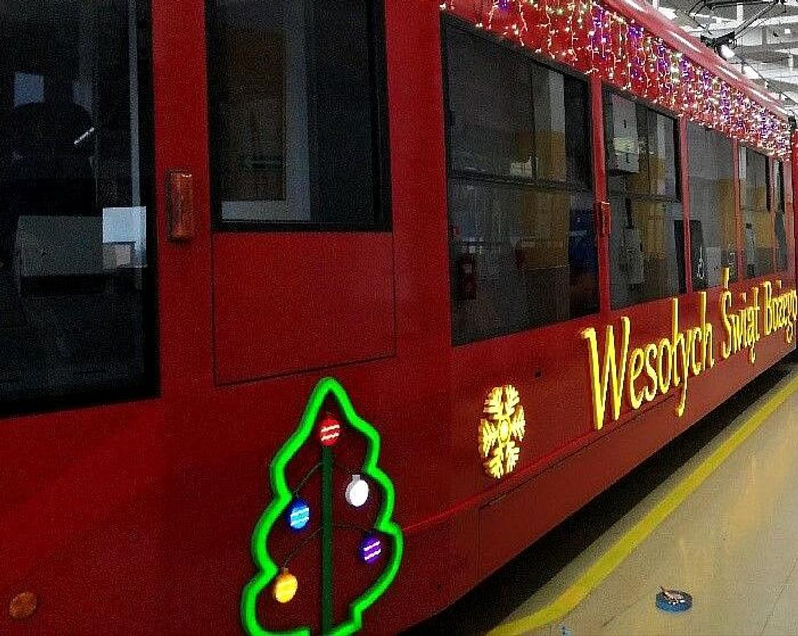 Mikołaj, MPK Kraków, Mikołaj w MPK Kraków, Mikołajki, Święty Mikołaj, tramwaj z nowej huty do centrum Krakowa