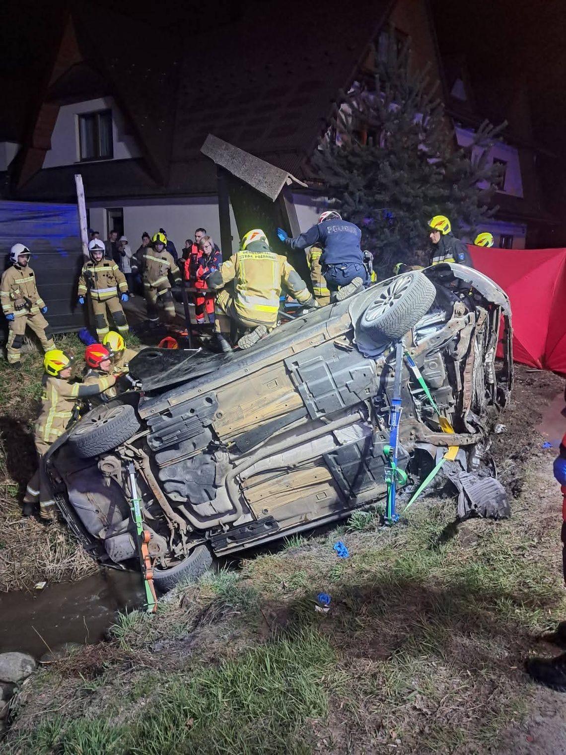 Białka Tatrzańska, Podhale, tragedia na Podhalu, śmiertelny wypadek na Podhalu, nie żyje 26-letni mężczyzna, tragedia w Białce Tatrzańskiej