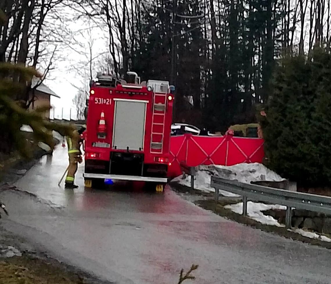 powiat Suski, Grzechynia, tragiczny wypadek, wypadek przy rozładunku, wypadek w Grzechyni, śmiertelny wypadek w Grzechyni