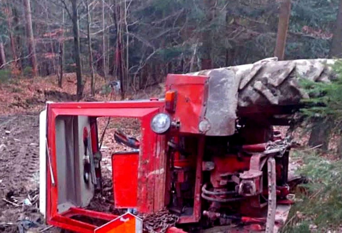 Mszana Dolna, powiat limanowski, na sygnale, wypadek śmiertelny, wypadek rolnika, śmiertelny wypadek w Mszanie Dolnej